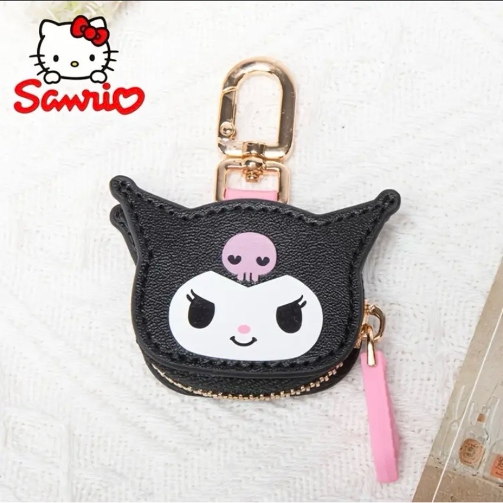 RESTOCKED Sanrio Kuromi Black and Pink Coin Pouch